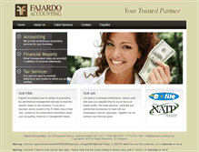 Tablet Screenshot of fajardoaccounting.com